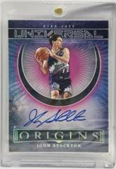 John Stockton [Pink] #UA-JSK Basketball Cards 2022 Panini Origins Universal Autographs Prices