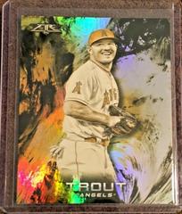 Mike Trout [Gold Minted] #100 Baseball Cards 2018 Topps Fire Prices