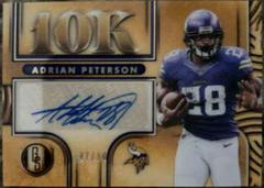 Adrian Peterson #10K-ADP Football Cards 2022 Panini Gold Standard 10K Autographs Prices