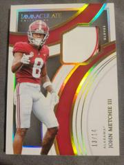John Metchie III [Gold] #IG-JME Football Cards 2022 Panini Immaculate Collegiate Gloves Prices