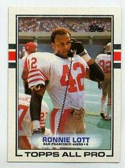 Ronnie Lott Football Cards 1989 Topps Prices
