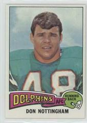 Don Nottingham Football Cards 1975 Topps Prices