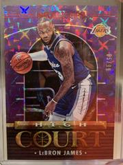 LeBron James [Hyper Red] #15 Basketball Cards 2021 Panini Hoops High Court Prices