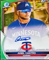 Ariel Castro [Green] Baseball Cards 2023 Bowman Chrome Prospect Autographs Prices
