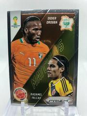 Didier Drogba, Radamel Falcao Soccer Cards 2014 Panini Prizm World Cup Matchups Prices