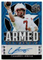 Cameron Rising [Purple Crystal] #AD-CR1 Football Cards 2022 Leaf Metal Draft Armed and Dangerous Autographs Prices