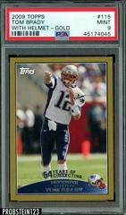 Tom Brady [With Helmet Gold] Football Cards 2009 Topps Prices