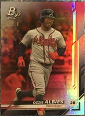 Ozzie Albies [Red] Baseball Cards 2019 Bowman Platinum Prices