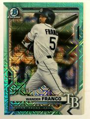 Wander Franco [Aqua Refractor Mega Box Mojo] Baseball Cards 2021 Bowman Chrome Prospects Prices