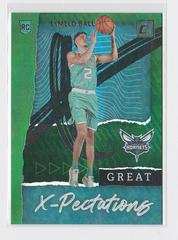 LaMelo Ball [Green Flood] #3 Basketball Cards 2020 Donruss Great X-Pectations Prices