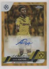 Karim Adeyemi [Gold Lava] #CA-KA Soccer Cards 2022 Topps Chrome UEFA Club Competitions Autographs Prices