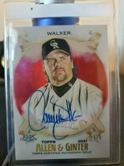 Larry Walker [Red Refractor] Baseball Cards 2021 Topps Allen & Ginter Chrome Autographs Prices