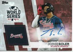 Jorge Soler [Red] #WCA-JS Baseball Cards 2022 Topps World Series Champion Autographs Prices