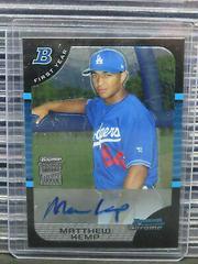 Matthew Kemp [Autograph Refractor] #349 Baseball Cards 2005 Bowman Chrome Prices