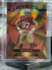 Nick Bosa [Orange] #GT-16 Football Cards 2023 Panini Certified Gold Team Prices