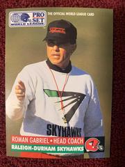 Roman Gabriel #24 Football Cards 1991 Pro Set Wlaf Inserts Prices