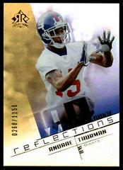Andrae Thurman #201 Football Cards 2004 Upper Deck Reflections Prices