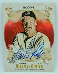 Wade Boggs [Red Refractor] #AGA-WB Baseball Cards 2021 Topps Allen & Ginter Chrome Autographs Prices