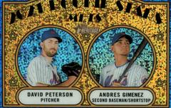 David Peterson, Andres Gimenez [Chrome Blue Sparkle] #5 Baseball Cards 2021 Topps Heritage Prices