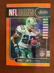 Emmitt Smith [Spectrum Orange] #4 Football Cards 2019 Panini Absolute NFL Icons Prices