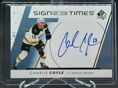 Charlie Coyle #SOTT-CC Hockey Cards 2022 SP Authentic Sign of the Times Prices