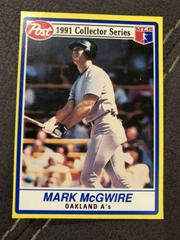 Mark McGwire Baseball Cards 1991 Post Cereal Prices