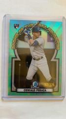 Oswald Peraza [Aqua] Baseball Cards 2023 Bowman Chrome Rookie of the Year Favorites Prices