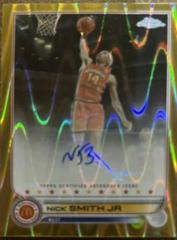 Nick Smith Jr [Gold Wave] #CA-NS Basketball Cards 2022 Topps Chrome McDonald's All-American Autographs Prices