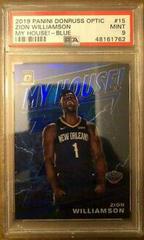 Zion Williamson [Blue] Basketball Cards 2019 Panini Donruss Optic My House Prices