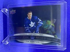 Tim Horton Hockey Cards 2023 Upper Deck Tim Hortons Legends Championship Resume Prices
