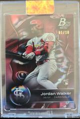 Jordan Walker [Red] #44 Baseball Cards 2023 Bowman Platinum Prices