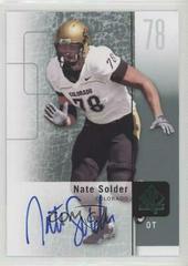 Nate Solder [Autograph] #22 Football Cards 2011 SP Authentic Prices