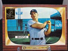 1955 Bowman Reprint #5 Baseball Cards 1996 Topps Mantle Reprint Prices