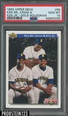 Ken Sr. , Craig & [Ken Jr. Gold Hologram] #85 Baseball Cards 1992 Upper Deck Prices