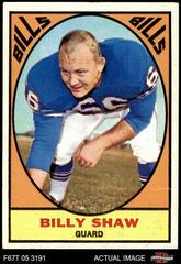 Billy Shaw Football Cards 1967 Topps Prices
