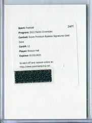 Breece Hall [Signature Gold Zone] #SP-330 Football Cards 2022 Panini Chronicles Score Premium Rookies Prices