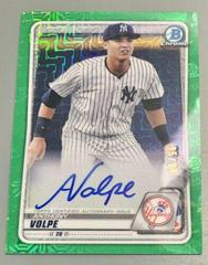 Anthony Volpe [Green Refractor] #CPA-AV Baseball Cards 2020 Bowman Chrome Prospect Autographs Prices