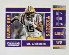 Malachi Dupre #29 Football Cards 2017 Panini Contenders Draft Picks Game Day Prices