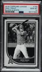 Mike Trout [Players in Dugout Black & White] #150 Baseball Cards 2018 Topps Big League Prices