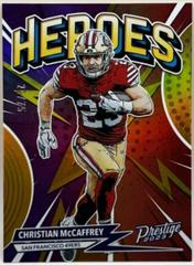 Christian McCaffrey [Gold] #H-9 Football Cards 2023 Panini Prestige Heroes Prices