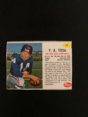 Y.A. Tittle [Hand Cut] Football Cards 1962 Post Cereal Prices
