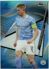 Kevin De Bruyne [Blue Refractor] Soccer Cards 2020 Topps Finest UEFA Champions League Prices
