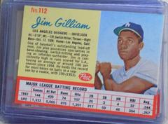 Jim Gilliam [Hand Cut] #114 Baseball Cards 1963 Post Cereal Prices