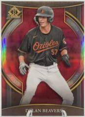 Dylan Beavers [Red] Baseball Cards 2023 Bowman Chrome Invicta Prices