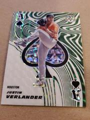 Justin Verlander [Green Fluorescent] #ACE7 Baseball Cards 2021 Panini Mosaic Aces Prices