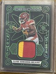 Clyde Edwards Helaire [Green] #AM-CEH Football Cards 2022 Panini Obsidian Atomic Material Prices