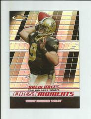 Drew Brees [Black Refractor] #FM-DB Football Cards 2008 Topps Finest Moments Prices