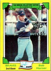 Bob Horner #18 Baseball Cards 1982 Topps Drake's Big Hitters Prices
