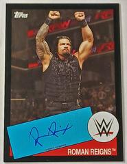 Roman Reigns [Black] Wrestling Cards 2015 Topps Heritage WWE Autographs Prices