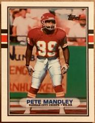 Pete Mandley #12T Football Cards 1989 Topps Traded Prices
